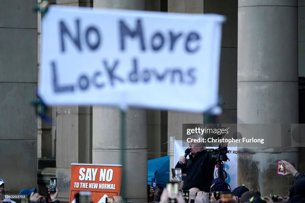 Anti-Lockdown Protests Continue As Westminster Hints At New Measures