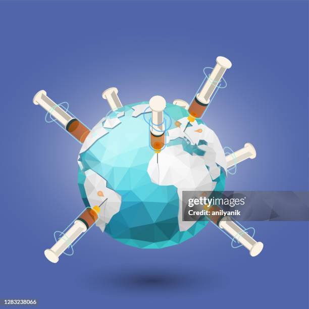 vaccination campaign - population density stock illustrations