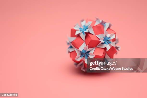 origami geometric paper folded shape - paper art stock pictures, royalty-free photos & images