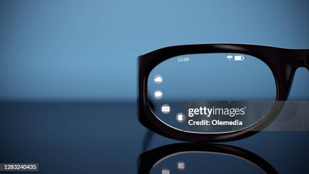 abstract smart glasses - smart glasses stock pictures, royalty-free photos & images