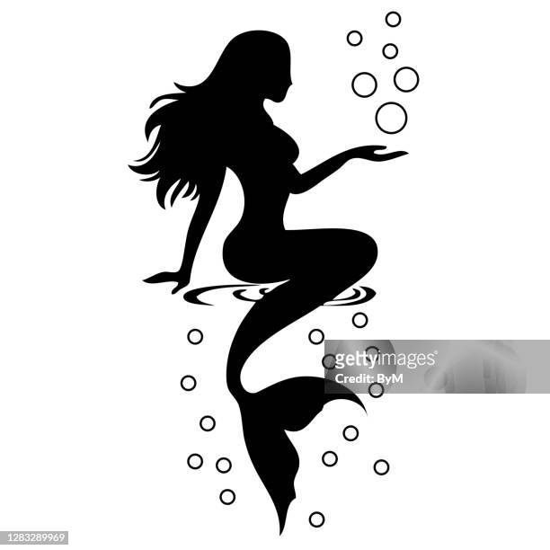 the little mermaid - animal body part stock illustrations