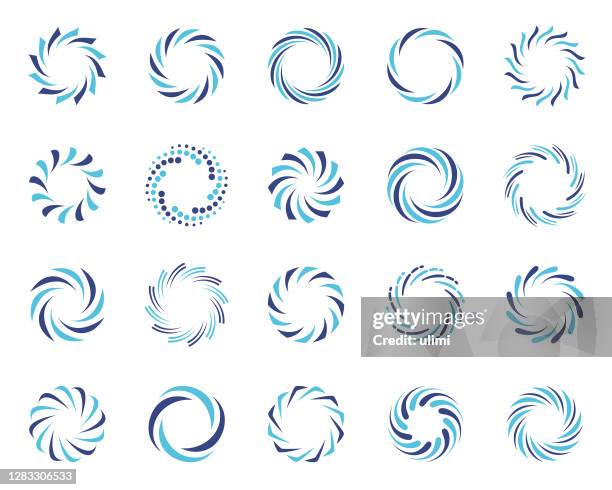 螺旋漩渦符號集 - wind 幅插畫檔、美工圖案、卡通及圖標