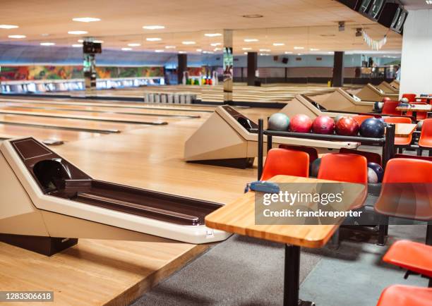 bowling alley - bowling alley stock pictures, royalty-free photos & images