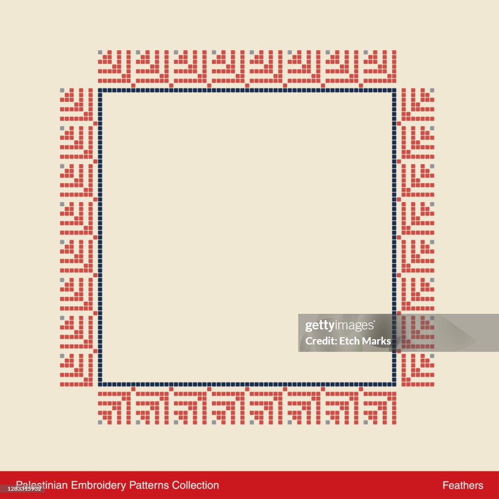 Palestinian Design Patterns Traditional Palestinian Embroidery Patterns High-Res Vector Graphic ...