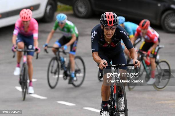 Richard Carapaz of Ecuador and Team INEOS - Grenadiers / Breakaway / during the 75th Tour of Spain 2020, Stage 12 a 109,4km stage from Pola de...