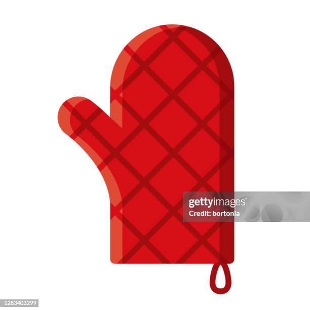 oven mitt icon auf transparentem hintergrund - kitchen stock-grafiken, -clipart, -cartoons und -symbole