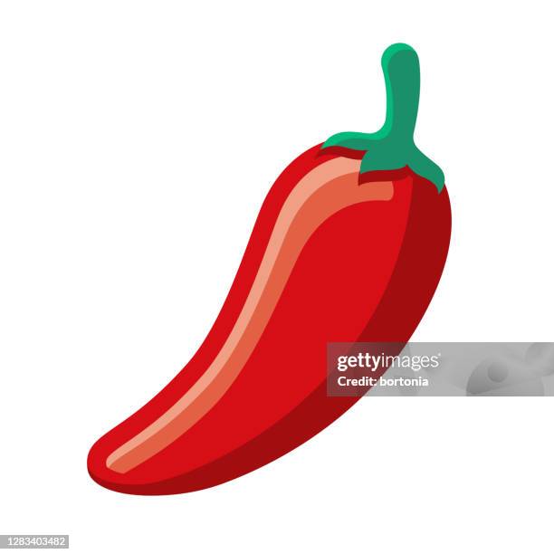 spicy icon auf transparentem hintergrund - chili schote stock-grafiken, -clipart, -cartoons und -symbole