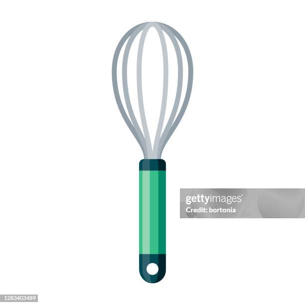 whisk icon on transparent background - wire whisk stock illustrations