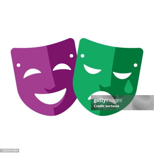 illustrazioni stock, clip art, cartoni animati e icone di tendenza di icona prestazioni su sfondo trasparente - theatrical masks