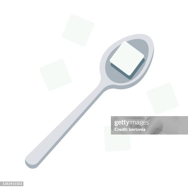 sugar cubes icon on transparent background - sugar cube stock illustrations