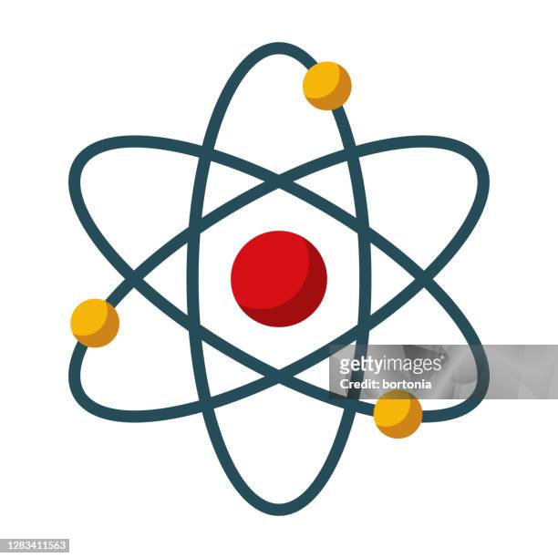 illustrations, cliparts, dessins animés et icônes de icône atome sur fond transparent - atom