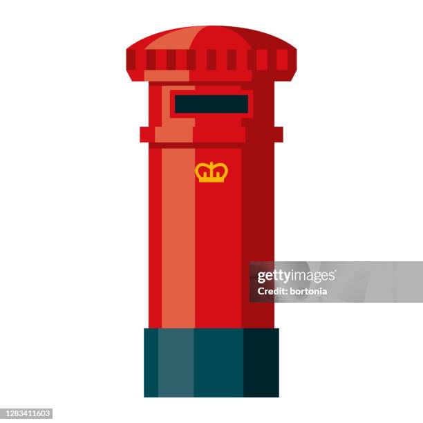 illustrazioni stock, clip art, cartoni animati e icone di tendenza di icona cassetta postale in background trasparente - london england