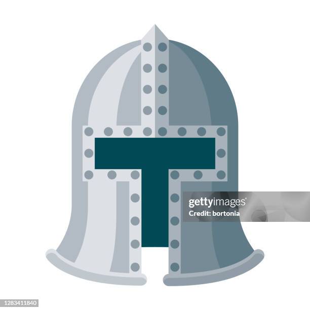 ritterhelm-ikone auf transparentem hintergrund - traditional helmet stock-grafiken, -clipart, -cartoons und -symbole