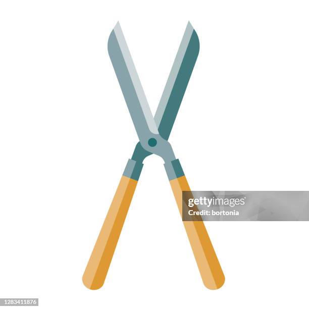 shears icon on transparent background - pruning shears stock illustrations