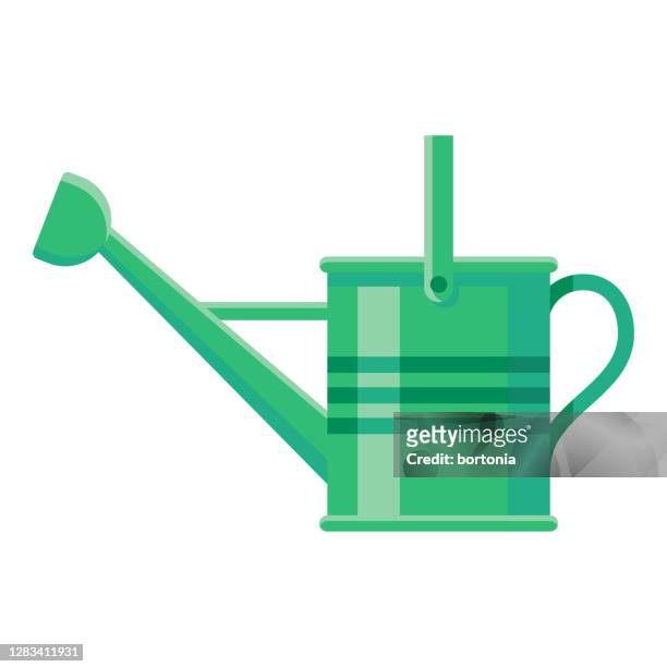 watering can icon on transparent background - watering can stock illustrations