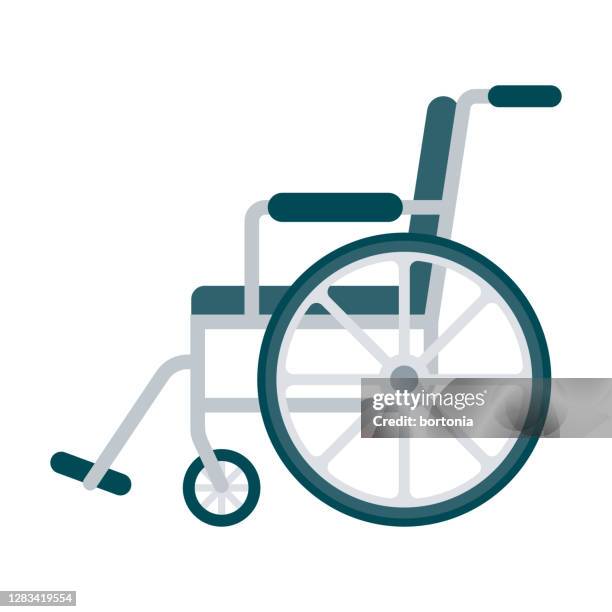 wheelchair icon on transparent background - wheelchair stock illustrations