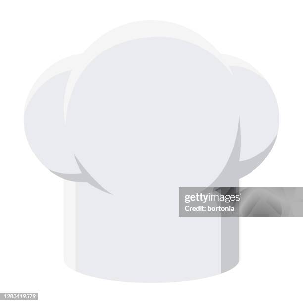 stockillustraties, clipart, cartoons en iconen met pictogram chef op transparante achtergrond - koksmuts