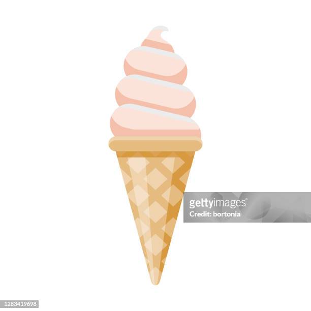 stockillustraties, clipart, cartoons en iconen met het pictogram van het roomijs op transparante achtergrond - ice cream cone