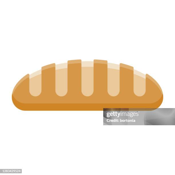 bread icon on transparent background - bread icon stock illustrations