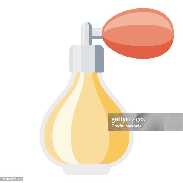 perfume icon on transparent background - perfume atomizer stock illustrations