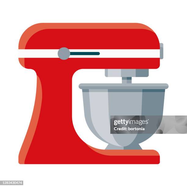 stand mixer icon on transparent background - electric whisk stock illustrations