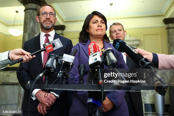 Verrall's Newly appointed minister Ayesha Verrall speaks to media while... News ...