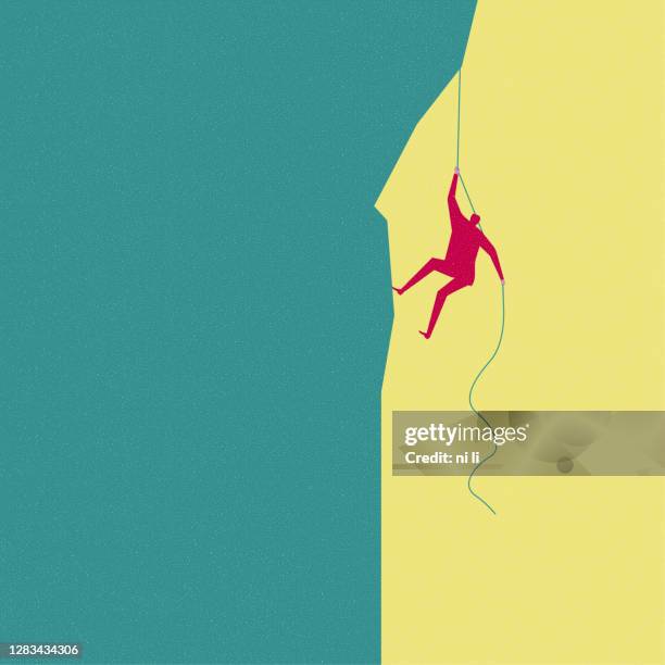 a businessman is climbing. - steep stock illustrations