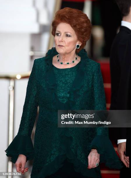 Lady Elizabeth Shakerley attends a pre-wedding gala dinner on the eve of the Royal Wedding of Prince William to Catherine Middleton at the Mandarin...