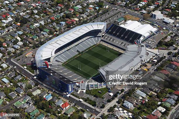 An aerial view of Eden Park on October 7, 2011 in Auckland, New Zealand.