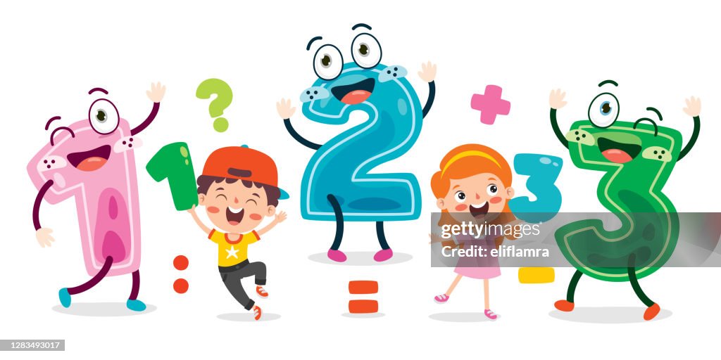 Multicolour Numbers Concept Of Multi Colored Numbers High-Res Vector Graphic - Getty Images