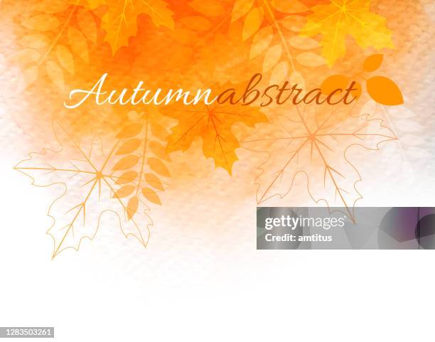 herbst abstrakt - herbstlaub stock-grafiken, -clipart, -cartoons und -symbole