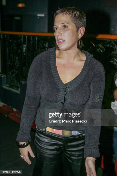 Singer Melanie Georgiades a.k.a. Diam's is seen at Le Bataclan on September 29, 2006 in Paris, France. The Bataclan welcomes 75 personalities,...