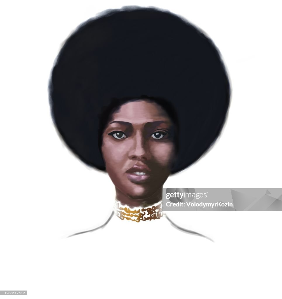 Ritratto di giovane donna di tipo africano Falashi