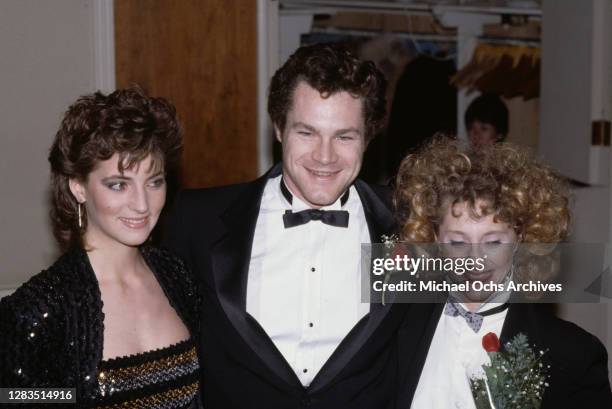 American actress Lisa Eilbacher, American actor and film director David Keith and American actress and comedian Carol Kane attend the 40th Annual...