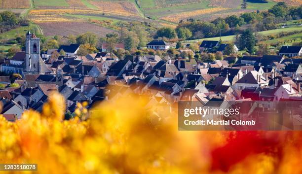 the amazing village of irancy - irancy stockfoto's en -beelden