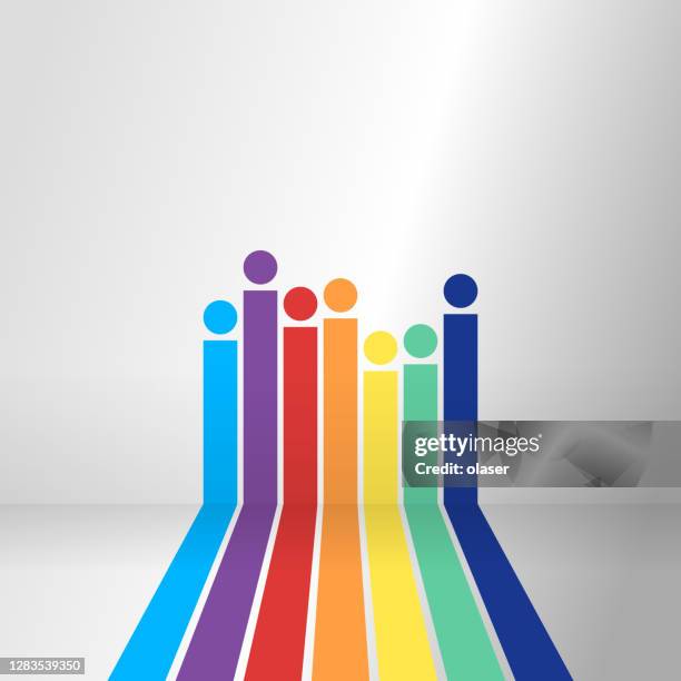 3d bar graph showing progress, on wall - comparison infographic stock illustrations