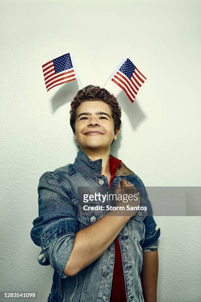 Actor Gaten Matarazzo is photographed for 1883 Magazine on July 8, 2019 at The Chamberlain in West Hollywood, California. PUBLISHED IMAGE.