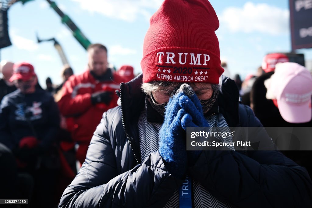 President Trump Holds Campaign Rally In Pennsylvania One Day Before Election