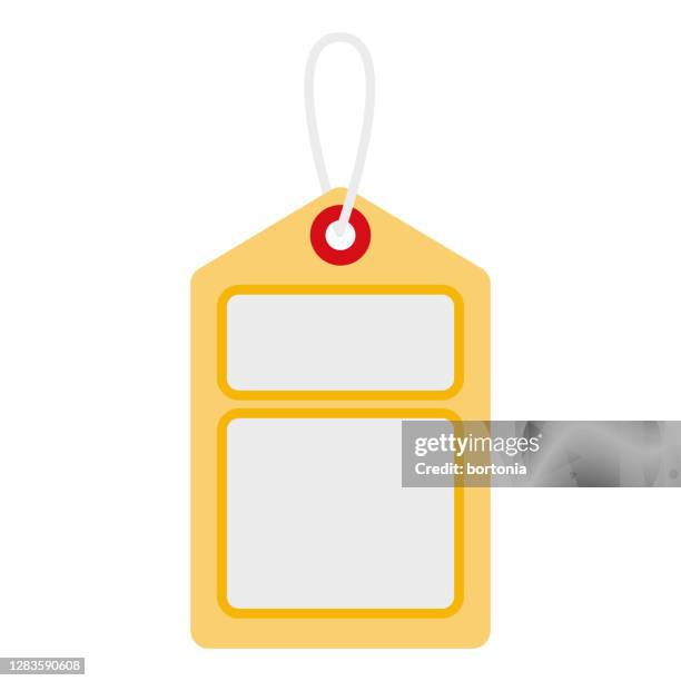 coat check tag icon on transparent background - cloakroom stock illustrations