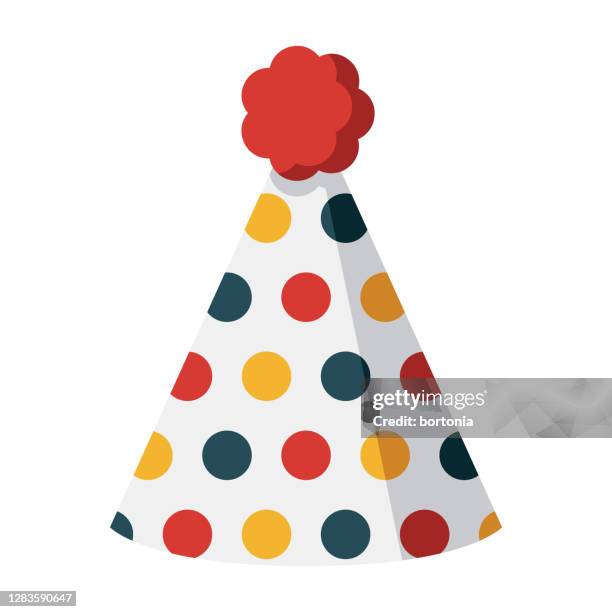 illustrazioni stock, clip art, cartoni animati e icone di tendenza di icona del cappello da festa sullo sfondo trasparente - cappellino per le feste