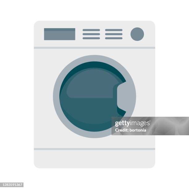 laundry icon on transparent background - washing machine stock illustrations