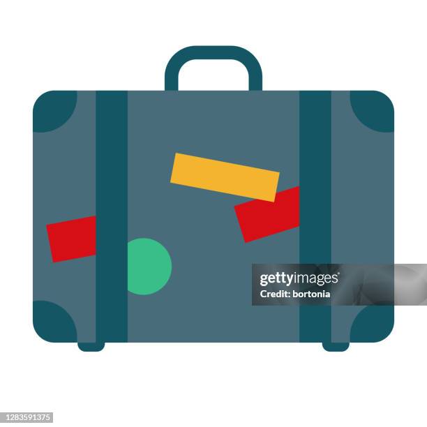 stockillustraties, clipart, cartoons en iconen met bagagepictogram op transparante achtergrond - koffer