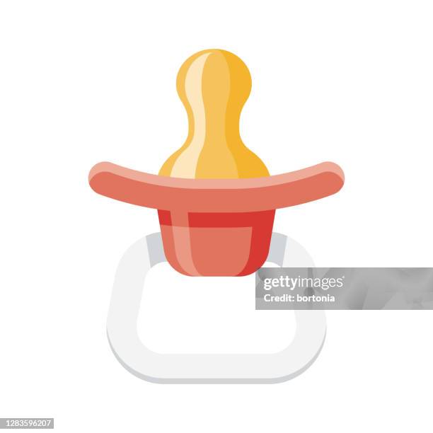 pacifier icon on transparent background - pacifier isolated stock illustrations