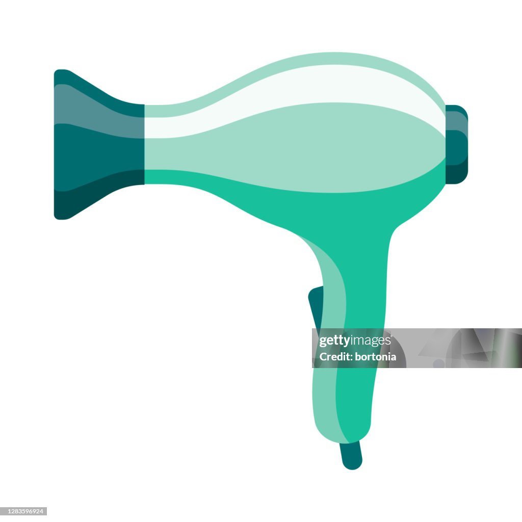 Haartrockner Icon auf transparentem Hintergrund