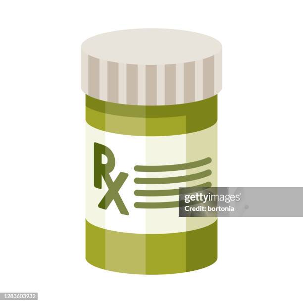 marijuana prescription icon on transparent background - marijuana leaf icon stock illustrations