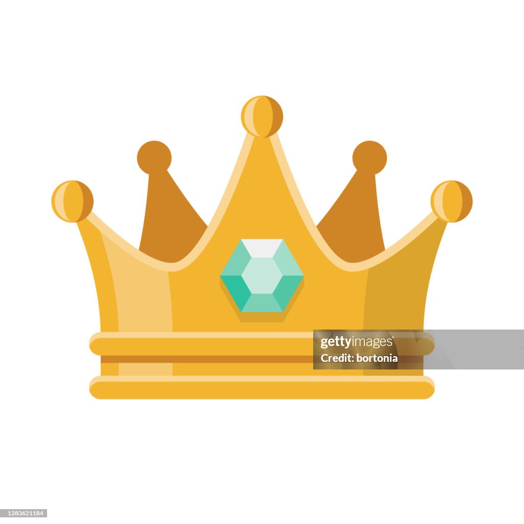 Prom Crown Icon on Transparent Background