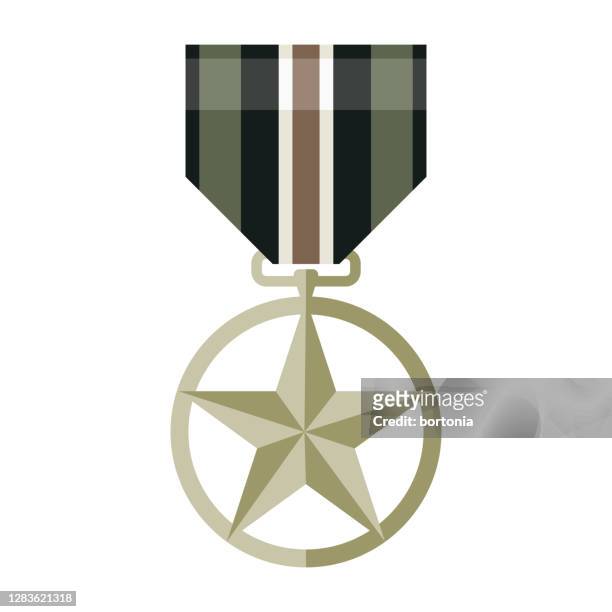 ilustrações, clipart, desenhos animados e ícones de ícone da medalha militar em fundo transparente - navy