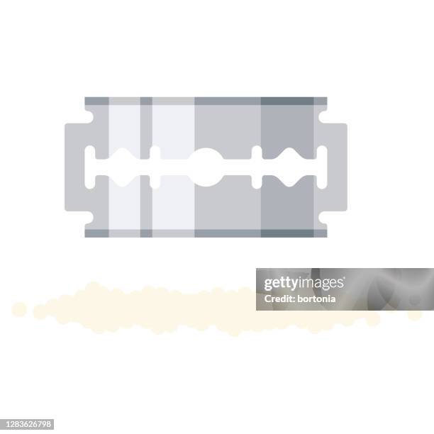 cocaine addiction icon on transparent background - snorting stock illustrations