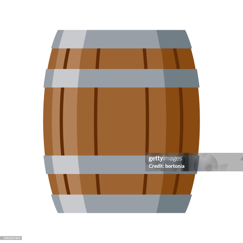 Barrel Icon on Transparent Background