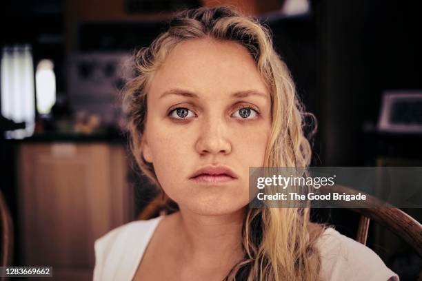portrait of serious teenage girl - ot ストックフォトと画像